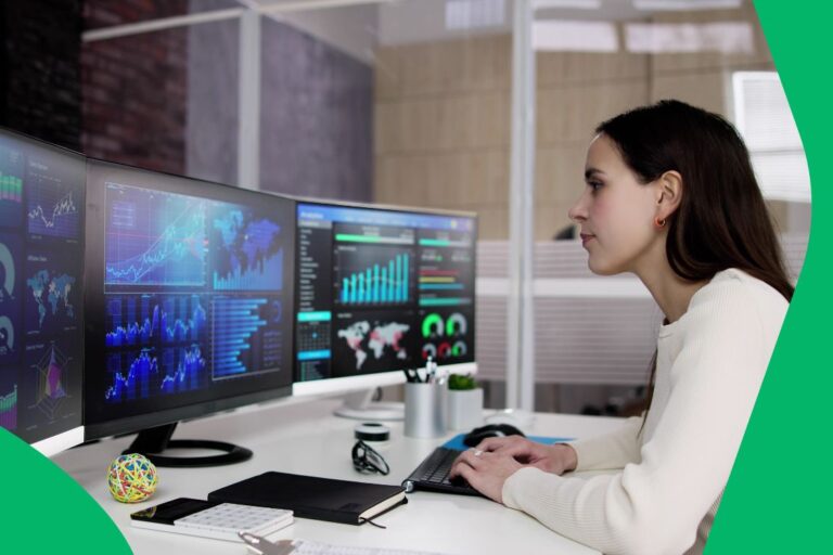 Tourism DMO executive reviews a real-time data and market intelligence dashboard for actionable insights into destination performance.