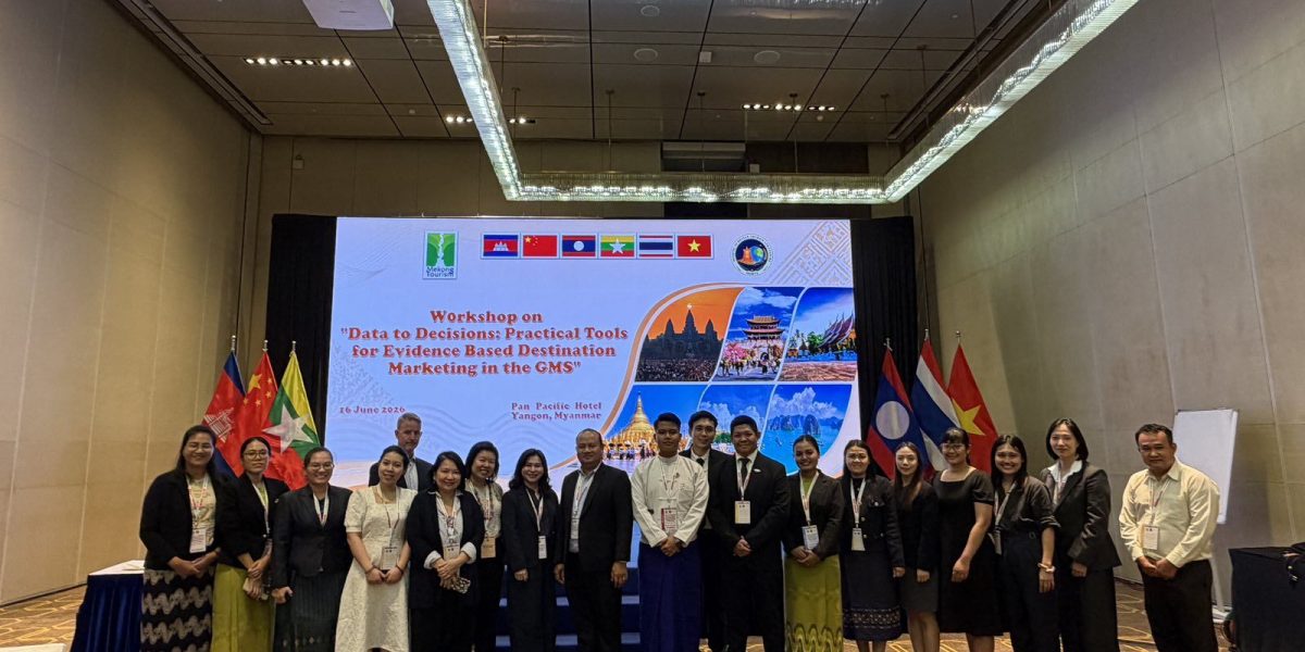 Tourism officials and stakeholders from across the Greater Mekong Subregion gathered in Yangon for the “Data to Decision – Evidence-Based Destination Marketing & Tourism Insights” Workshop.